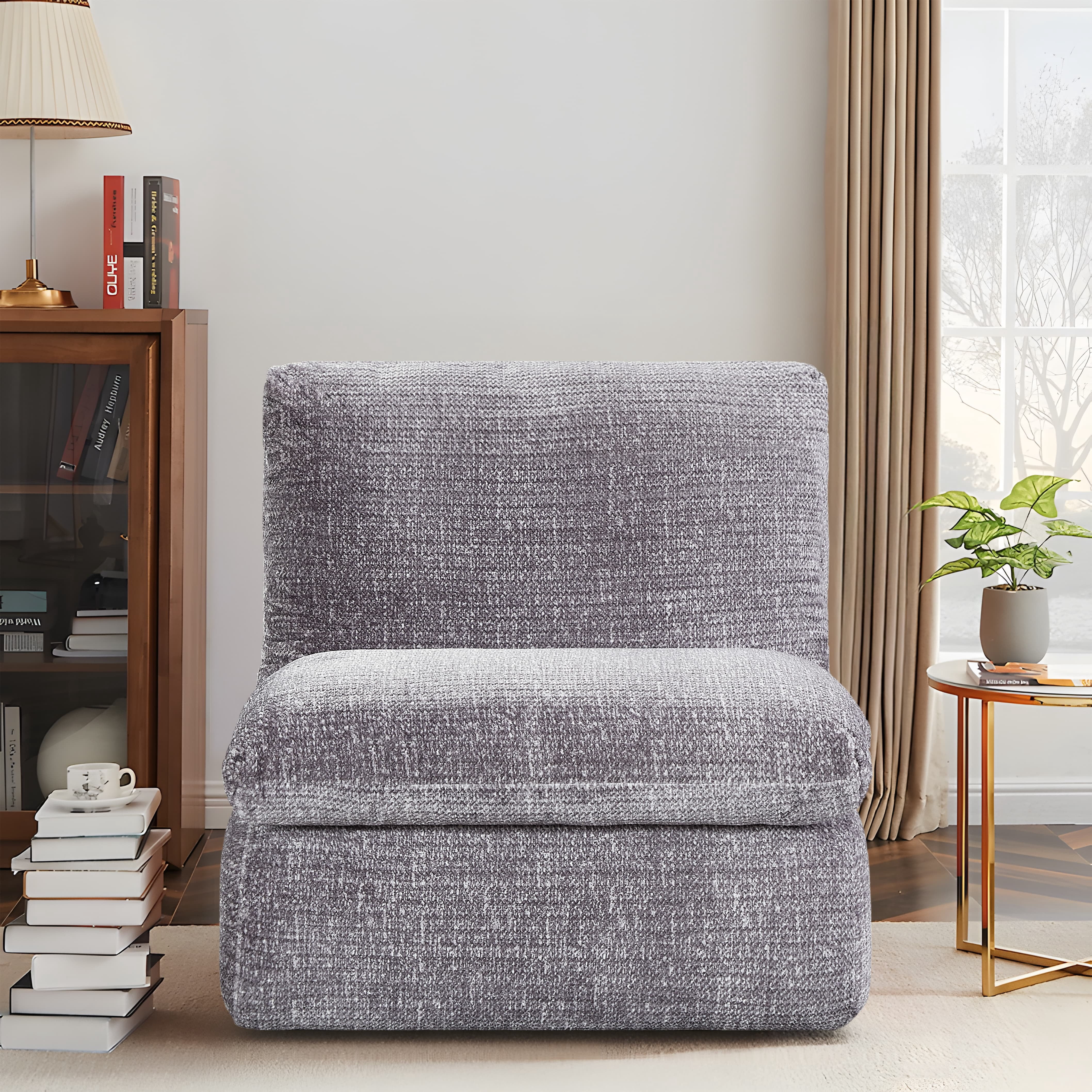 MAYEERTY Modern Full Compression Sofa Chair for Living Room & Bedroom ...