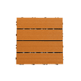 thumbnail image 1 of MAYEERTY 11-Piece Outdoor Composite Deck Tiles, 11.8*11.8" with Parallel Lines Pattern, Eco-Friendly, 1 of 6