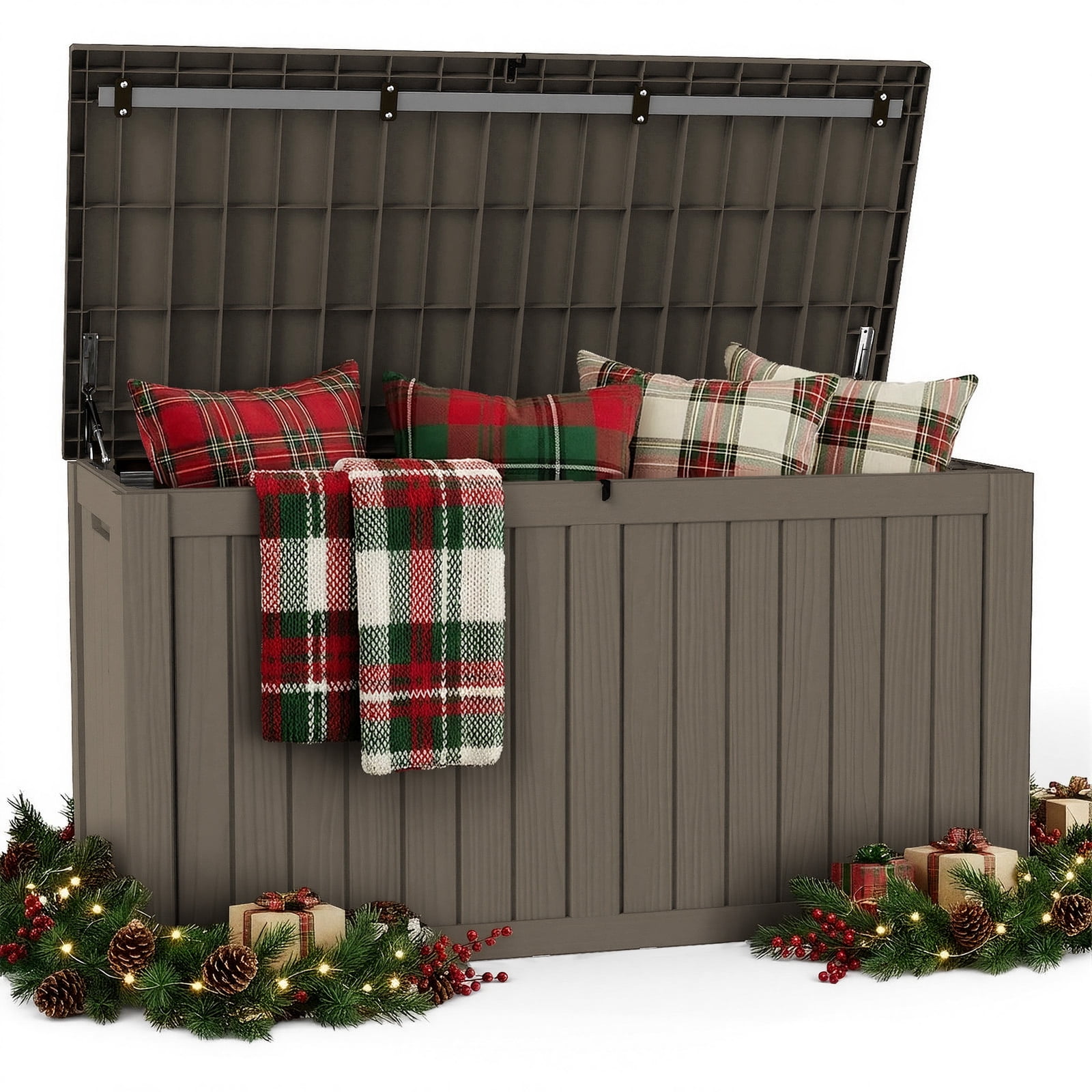 MAYEERTY Outdoor Storage Shed, Tool Storage Room for Outdoor, Removable Shelf