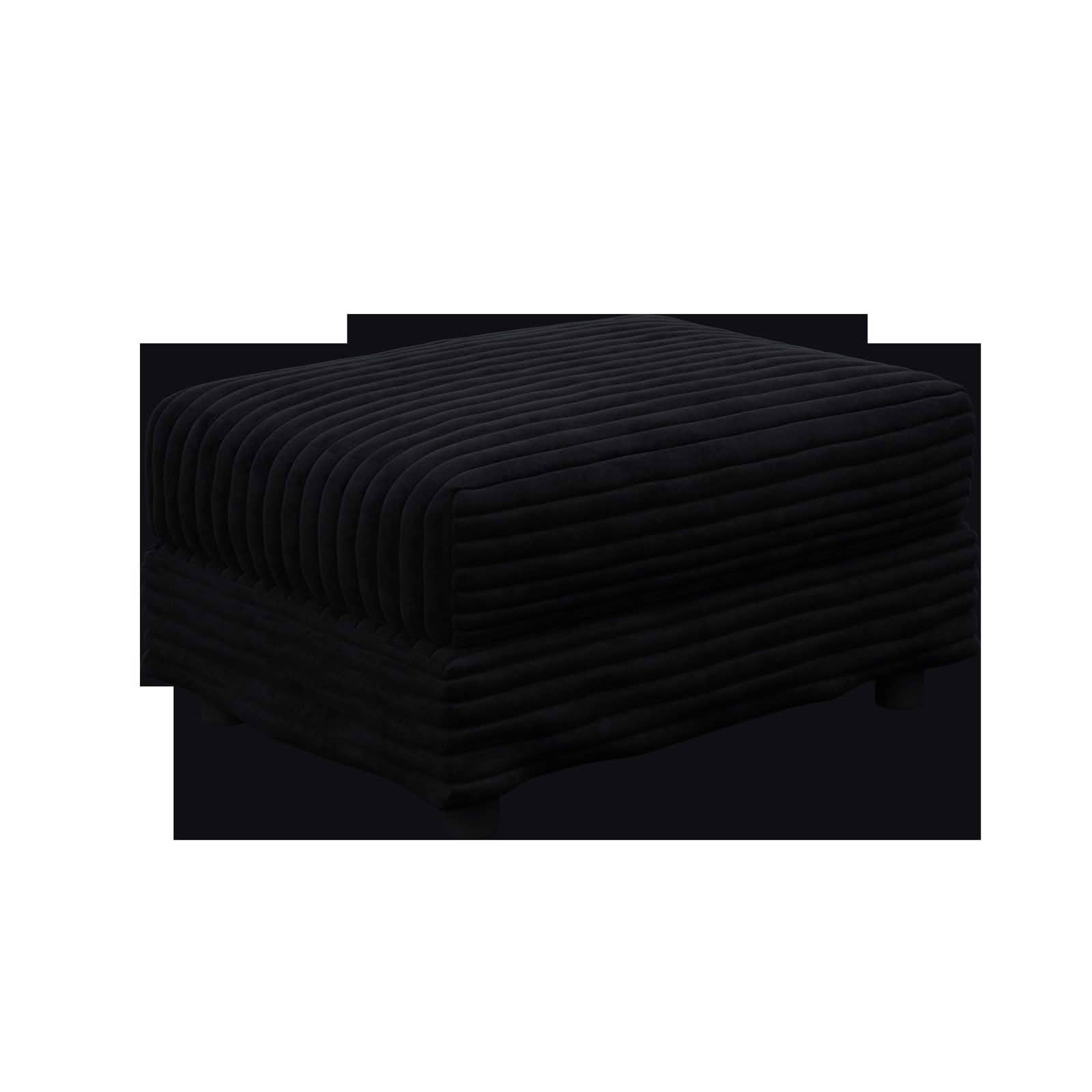 MAYEERTY Plush Corduroy Ottoman, Versatile Footrest Compatible with 2‑Seater, 3‑Seater & 4‑Seater Sofa, Multi‑Functional Stool for Living Room, Apartment & Office
