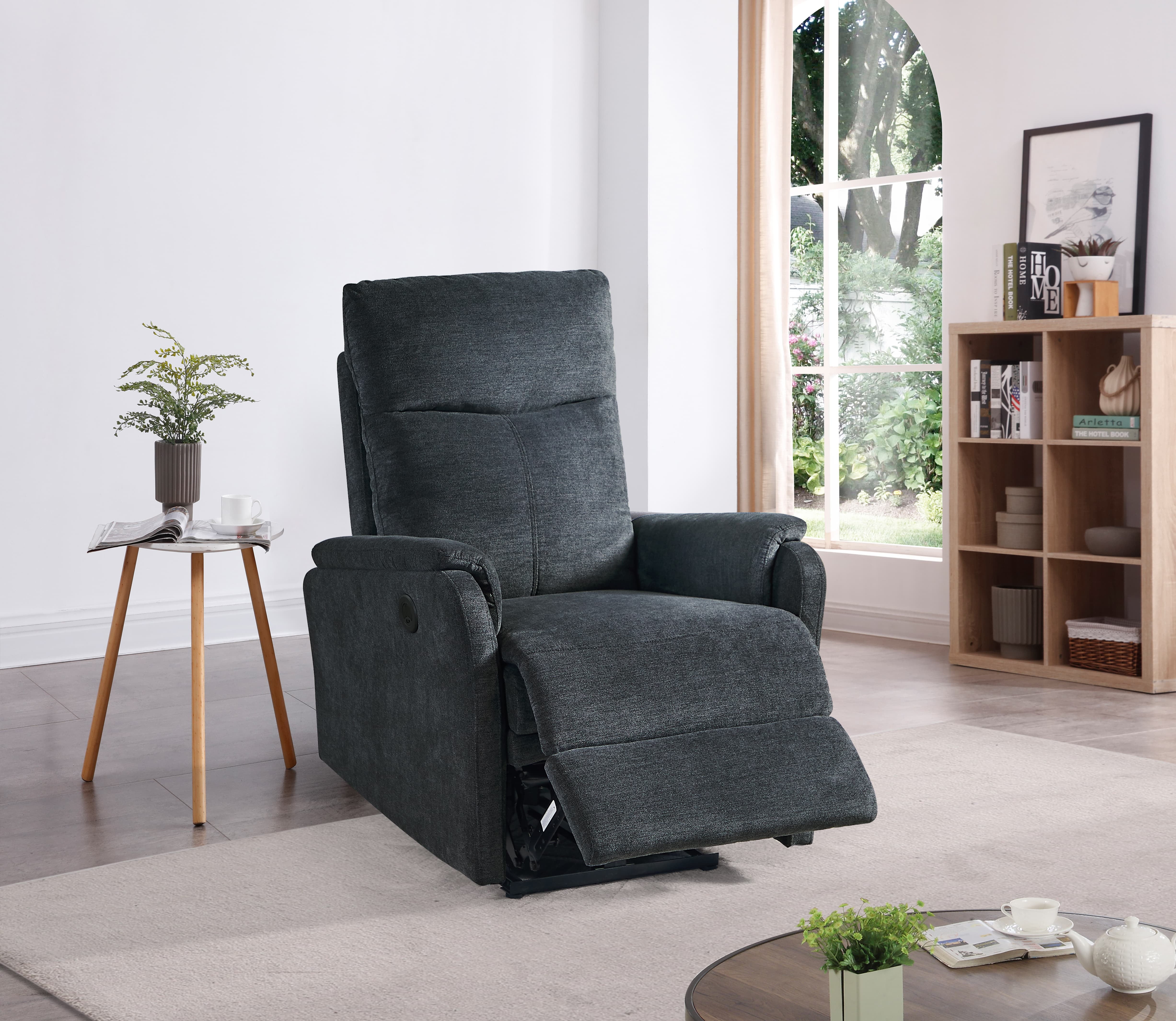 MAYEERTY Power Recliner Single Chair: Easy Control for Living Room and Bedroom, 35*30*40"Dark Gray