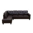 thumbnail image 1 of MAYEERTY Reversible L-Shaped Sectional Sofa Set, Breathable Leather Couch with Chaise for Living Room, 1 of 10