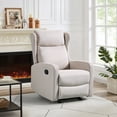 thumbnail image 1 of MAYEERTY Rocking Recliner Chair for Living Room, Adjustable Modern Recliner Chair, Recliner Sofa with Lumbar Support(Light Gray), 1 of 5