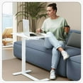 thumbnail image 1 of MAYEERTY Rolling Mobile Overbed Desk, Adjustable Tilting Laptop Table, Multi-Scene Use, White, 1 of 5