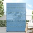 thumbnail image 1 of MAYEERTY 72X47 Privacy Screen Fence, Heavy Duty Fence Privacy Screen Outdoor， Night Blue Galvanized Sheet6-Piece Set, 1 of 5