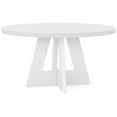thumbnail image 1 of MAYEERTY 47 Inch Round Farmhouse Table, Multifunctional for Dining, Game Night & Homework, 1 of 5