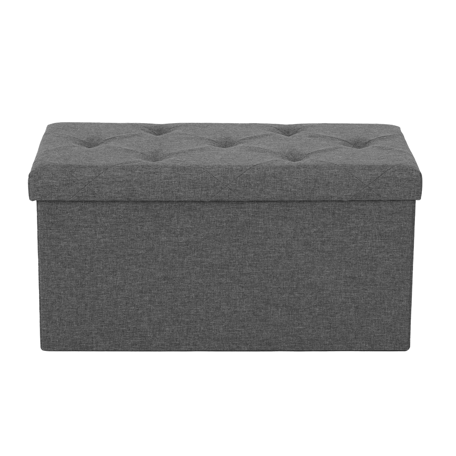 MAYEERTY Storage Ottoman with Thicker Foam Padded Seat, Folding Foot Rest for Living Room End of Bed Bench