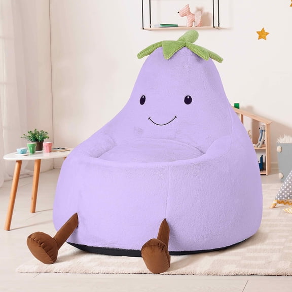 MAYEERTY Toddler Children's Bean Bag Chair Artificial Rabbit Fur Cover Teenager Filled Sofa