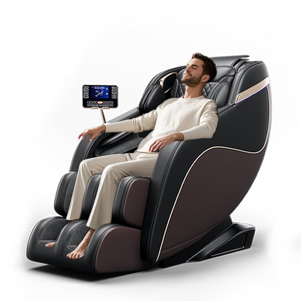 MAYEERTY Zero Gravity Massage Chair with SL-Track Shiatsu, Full Body Massage Chair for Thai Stretching & Airbag Compression, Black
