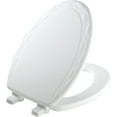 MAYFAIR 134ECA 000 Sculptured Ivy Toilet Seat will Never Loosen and