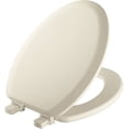 thumbnail image 1 of Mayfair Cameron Elongated Toilet Seat 141EC - Never Loosen, Easy Remove - Biscuit/Linen, 1 of 8