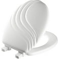 MAYFAIR 27ECA 000 Sculptured Swirl Toilet Seat will Never Loosen and