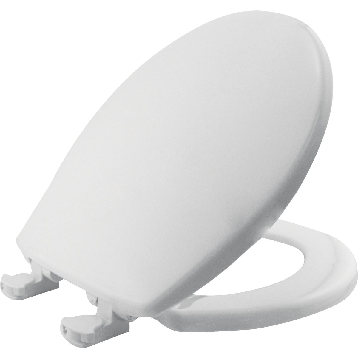 MAYFAIR 880SLOW 000 Toilet Seat will Slowly Close and Never Loosen, ROUND, Long Lasting Plastic, White