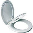 thumbnail image 1 of MAYFAIR NextStepToilet Seat with Built-in Potty Training Seat will Reduce Clutter, Slow Close and Never Loosen, ROUND, Durable Enameled Wood/Long Lasting Plastic, White, 83/883SLOWA 000, 1 of 10