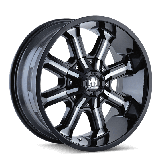 MAYHEM BEAST-8102 20X9 5X127/5X139.7 18ET 87CB BLACK W/MILLED SPOKES