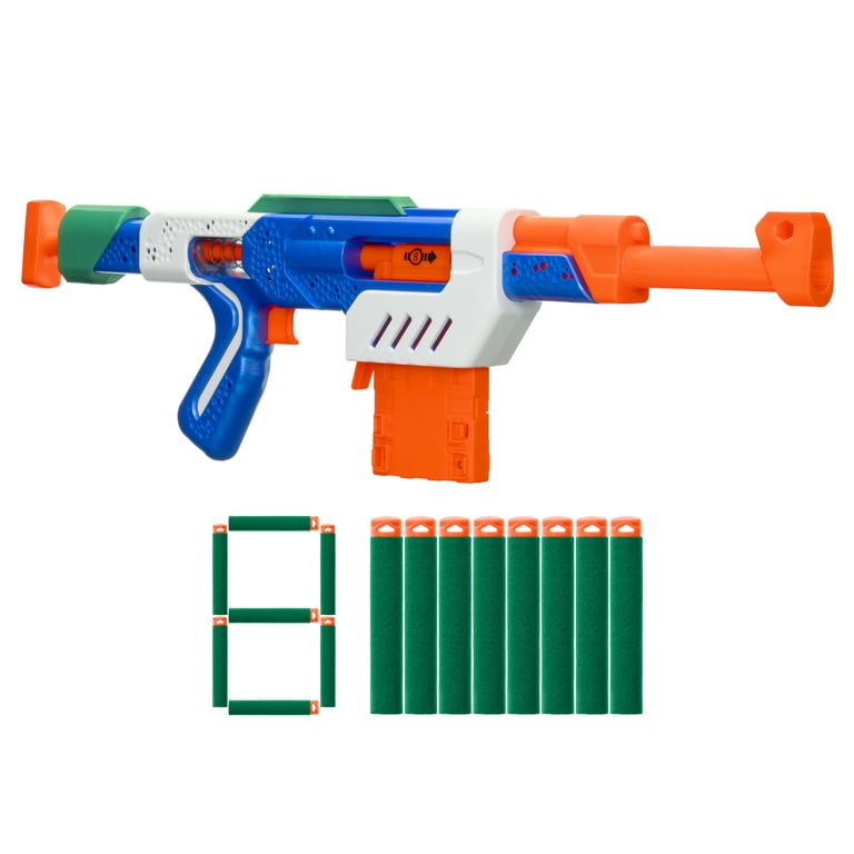 Air Warriors Mayhem Skewer Clip-Fed Dart Blaster with 8 Accu-Blast