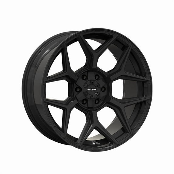 Mayhem 8119-2937M Vanquish 8119 Gloss Black Milled Wheel - 20 x 9 in., 6-135 & 6-139.7 mm, 106.1 mm