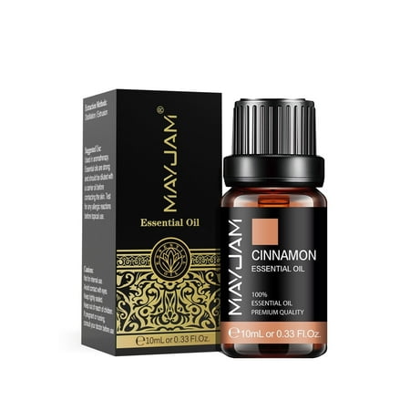 MAYJAM 100% Pure & Natural Cinnamon Essential Oil for Aromatherapy & Diffuser - 10ml