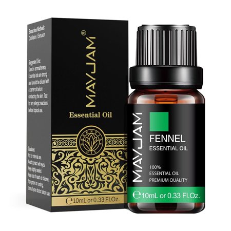 MAYJAM 100% Pure & Natural Fennel Essential Oil for Aromatherapy & Diffuser - 10ml