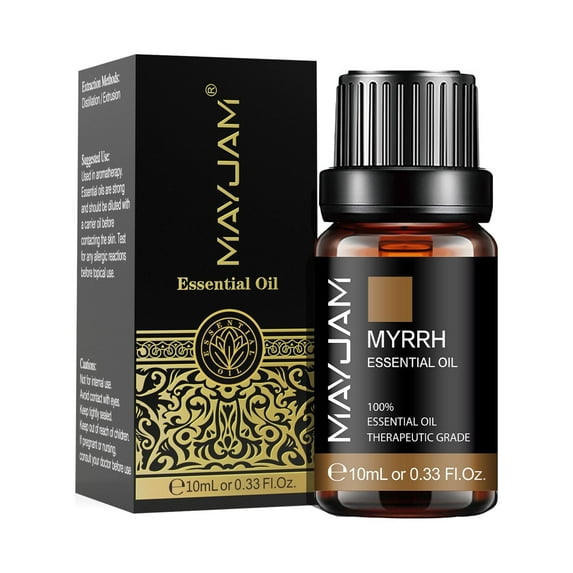 MAYJAM 100% Pure & Natural Myrrh Essential Oil for Aromatherapy & Diffuser - 10ml