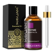 MAYJAM 100% Pure Thyme Essential Oil for Diffusers, Potpourri, Candle Making, Hair Care, Skin Care, Aromatherapy, 100ml