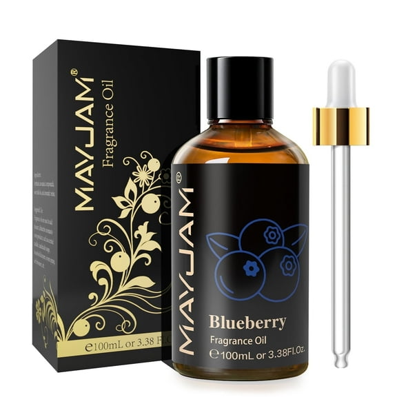 MAYJAM 100ML/3.38FL.OZ Blueberry Fragrance Oils for Diffusers for Home, Long Lasting Scented Oils for Aromatherapy Diffusers, Skin Care, Bath, Relaxation, DIY Soap Candle Making