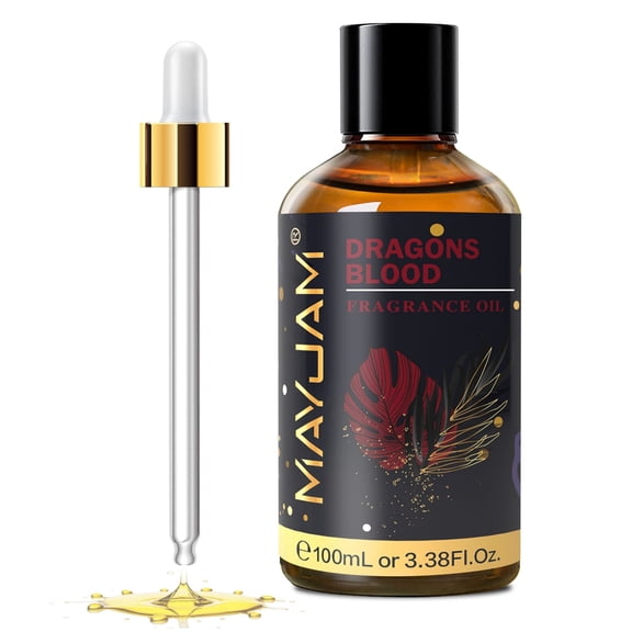 MAYJAM 100ML/3.38FL.OZ Dragons Blood Essential Oil for Diffusers, Long Lasting Scented Oils for Fragrance, Aromatherapy, Candle Making