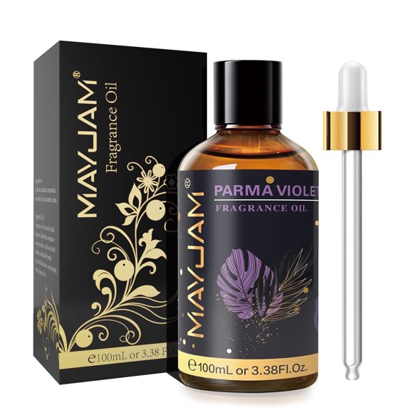 MAYJAM 100ML/3.38FL.OZ Parma Violet Fragrance Oils for Diffusers for Home, Long Lasting Scented Oils for Aromatherapy Diffusers, Skin Care, Bath, Relaxation, DIY Soap Candle Making
