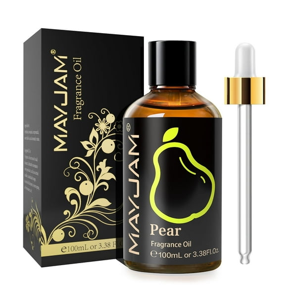 MAYJAM 100ML/3.38FL.OZ Pear Fragrance Oil for Diffuser, Candles, Soaps, Perfume, Aromatherapy