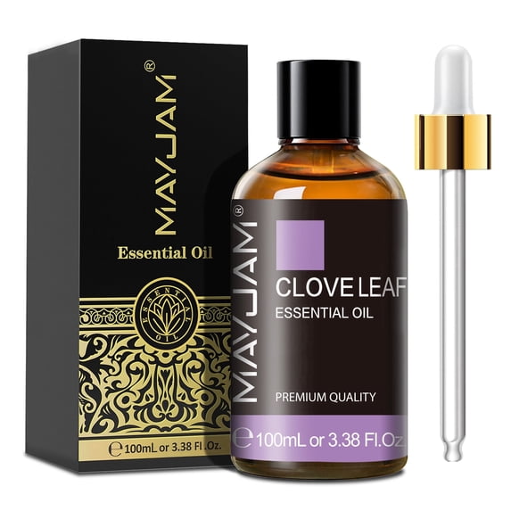 MAYJAM Clove Essential Oils 100% Pure Cloves Oil for Diffuser, DIY Candle and Soap Making, 3.38Fl.Oz