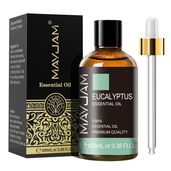MAYJAM Eucalyptus Essential Oil 3.38 fl oz, 100% Pure & Natural for Diffusers and Candle Making