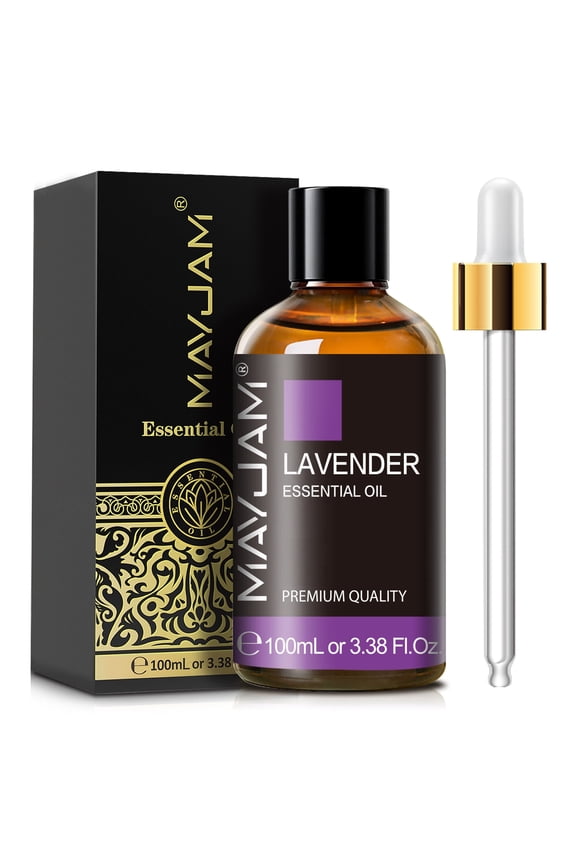 100ML Lavender Essential Oils for Aromatherapy Diffuser, Spa Massage, Skin Care, Help Sleeping, Soap Candle Making, DIY Perfume
