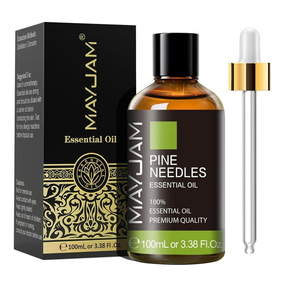 MAYJAM 100ML Pine Neddles Essential Oils - Undiluted Pine Oil Perfect for Diffuser & Candle DIY Making, Aromatherapy