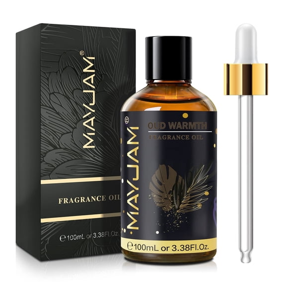 MAYJAM 100mL Fragrance Oil Aromatherapy Oils for Diffusers, Home Care, Humidifier Laundry, Candle Making, Oud Warmth Scent