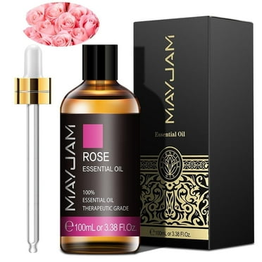 MAYJAM 100Ml Rose Essential Oils 100% Pure Natural Rose Oil For Diffuser Relaxation Sleep