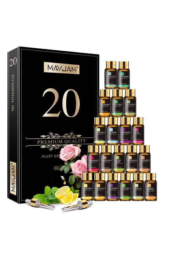 20Pcs Essential Oils For Humidifier, Aromatherapy Oil Diffuser Oils For Candle Making