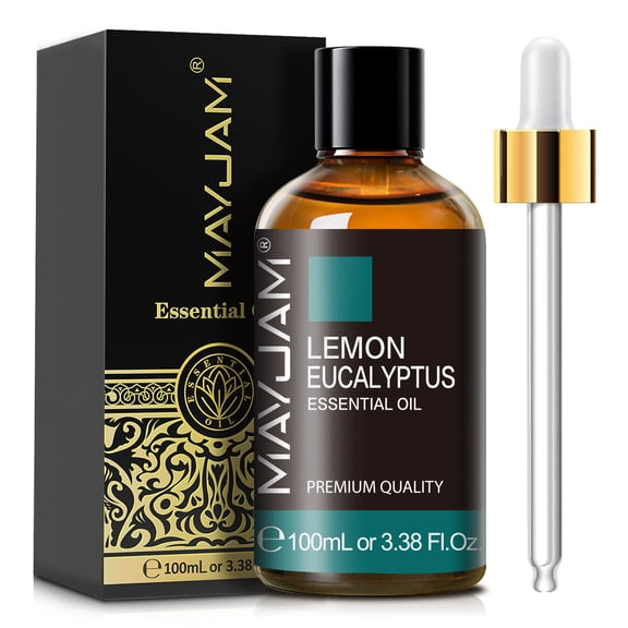 MAYJAM Lemon Eucalyptus Essential Oil 100% Pure for Diffusers, Home Care, Lemon Eucalyptus Oil for Candle Making Scents, Fragrance, Humidifiers