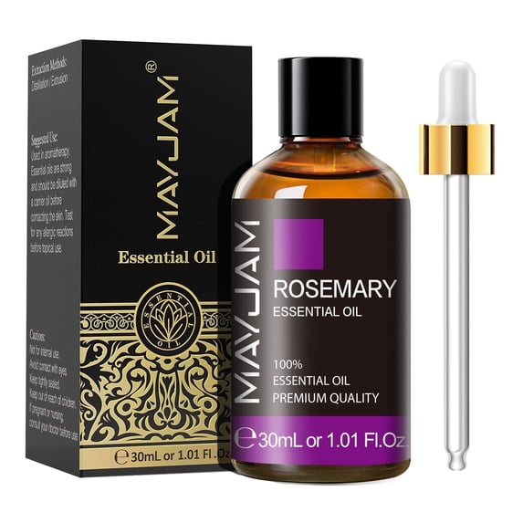 MAYJAM Rosemary Essential Oil for Anxiety, Mood, Energy, Immunity, Sleep, 30ML