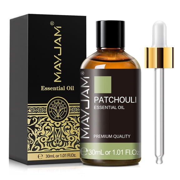 MAYJAM 30ML Patchouli Essential Oils for Skin Care, Massage, Yoga, Bath, Aromatherapy Diffuser, Perfume & Candle Making