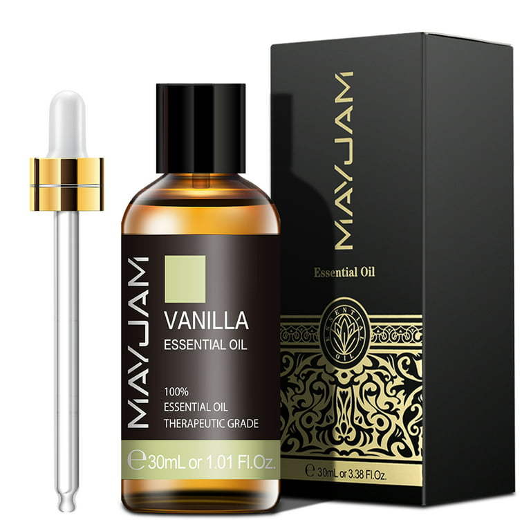 MAYJAM 30ML Vanilla Essential Oils for Aromatherapy & Diffuser, Hair & Skin  Care, Massage, DIY Soap Candle Making, Fragrant and Long Lasting Vanilla
