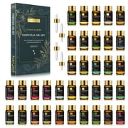 MAYJAM 35x5ml Essential Oils Set for Diffusers, Humidifiers, Massages, Aromatherapy, Candle Making, Skin & Hair Care