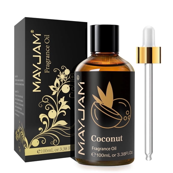 MAYJAM Coconut Fragrance Oil, Candle Oils for Candle Making, Soap Making, Diffuser, 100Ml