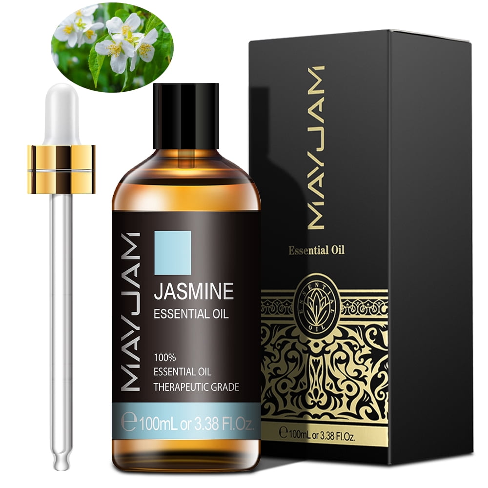MAYJAM Jasmine Essential Oils 100ml/3.38 fl.Oz for Diffusers Humidifier