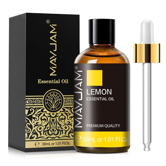 MAYJAM 30ml Lemon Essential Oil for Candle Making, Diffuser, Home Care, Humidifier, Air Freshener