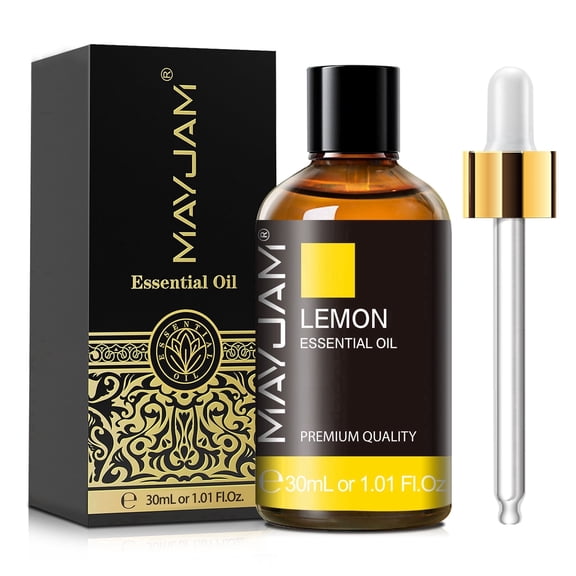 MAYJAM Lemon Essential Oil 30ML, Citrus Aromatherapy Oil for Diffuser Humidifier, Air Freshener, Candle Making
