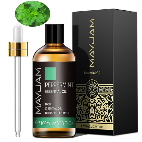 MAYJAM Peppermint Essential Oil 100% Pure, Oils For Diffusers Aromatherapy 100Ml