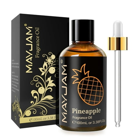MAYJAM Pineapple Scented Oil 100ml - Fragrance Oil for Candle Making, Soap Making, Diffuser Oil