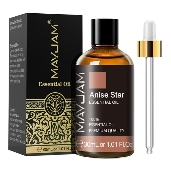 MAYJAM Pure Anise Star Essential Oil,30ML, Premium Grade, for use with Oil Diffusers, Potpourri, and Aromatherapy