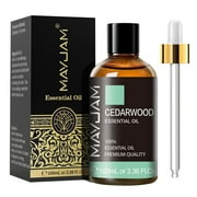 MAYJAM 3.38 Fl Oz Cedarwood Essential Oil for Skin, Premium Grade Essential Oils for Diffuser, Aromatherapy, Soap And Candle Making