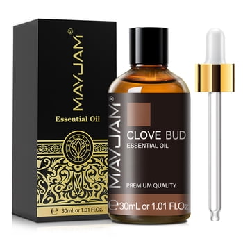 MAYJAM Clove Bud Essential Oil for Diffuser, Candle Making, Soap, Clean, Perfume, Laundry, Home Care, 30ml